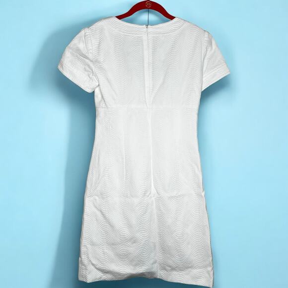 Trina Turk ultra white textured dress, size 0 - Picture 3 of 5